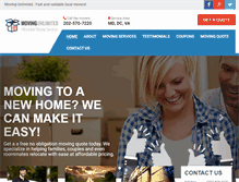 Tablet Screenshot of movingunlimited.com